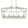 Home Decorators Collection LSA 5-76201 36" Candelabro Lineal Weyburn Plata Antigua | MiOfertas