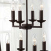 Home Decorators Collection BOR 86201 Lámpara Araña Farmhouse Bronce 8 Luces | MiOfertas