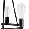 Hampton Bay HDP00007 Lámpara Semi Empotrada Stratton 3 Luces Negra