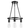 Hampton Bay HDP00007 Lámpara Semi Empotrada Stratton 3 Luces Negra