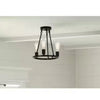 Hampton Bay HDP00007 Lámpara Semi Empotrada Stratton 3 Luces Negra