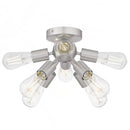 Adriel 17.13 in. 8-Light Brushed Nickel Flush Mount - 1006000726