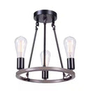 STRATTON 3-LIGHT BLACK & WOODGRAIN S - 1006314420