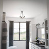 Hampton Bay HDP00007WDG Lámpara Colgante Stratton 3 Luces Negro/Madera