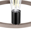 Hampton Bay HDP00007WDG Lámpara Colgante Stratton 3 Luces Negro/Madera