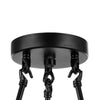 Hampton Bay HDP00007WDG Lámpara Colgante Stratton 3 Luces Negro/Madera