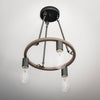 Hampton Bay HDP00007WDG Lámpara Colgante Stratton 3 Luces Negro/Madera