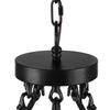 Hampton Bay HDP00330WDG Lámpara de Techo Rueda de Carro 10 Luces Negro/Madera