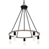 Hampton Bay HDP00325WDG Lámpara de Techo 5 Luces Negro/Madera