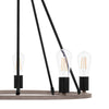 Hampton Bay HDP00325WDG Lámpara de Techo 5 Luces Negro/Madera