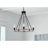 Hampton Bay HDP00325WDG Lámpara de Techo 5 Luces Negro/Madera