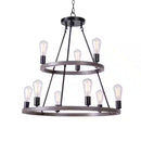 STRATTON 9- -LIGHT TWO TIER BLACK & - 1006314487