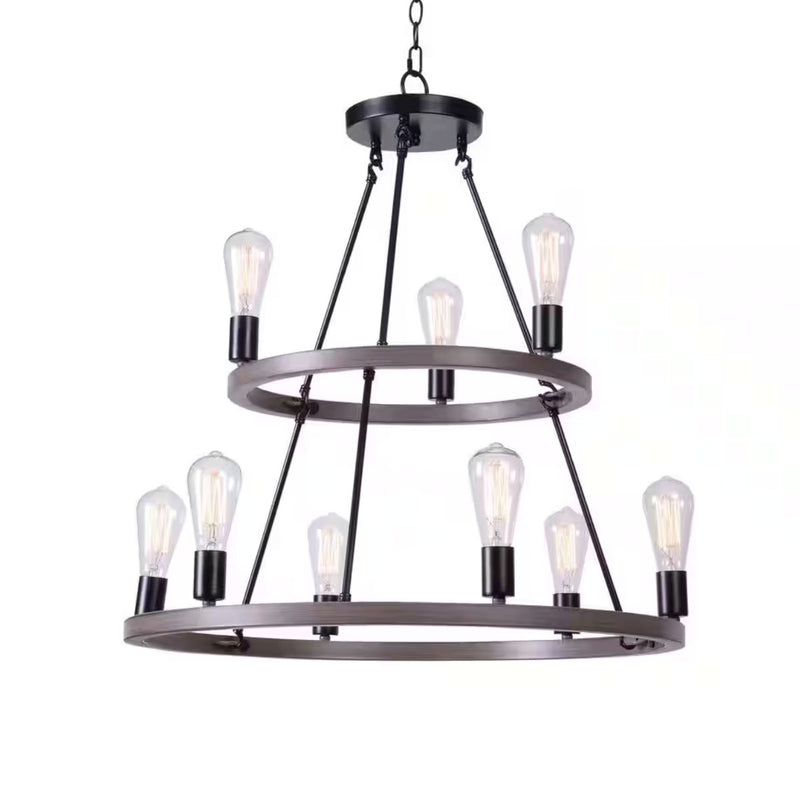 STRATTON 9- -LIGHT TWO TIER BLACK & - 1006314487