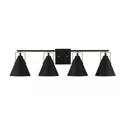 Home Decorators Collection 4000304-848 Lámpara de Baño Insdale 4 Luces Negro Mate