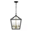 Home Decorators Collection 46201 BK-GD Lámpara Araña Weyburn 4 Luces Negro/Oro | MiOfertas