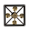 Home Decorators Collection 46201 BK-GD Lámpara Araña Weyburn 4 Luces Negro/Oro | MiOfertas
