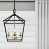 Home Decorators Collection 46201 BK-GD Lámpara Araña Weyburn 4 Luces Negro/Oro | MiOfertas