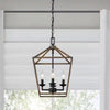 Home Decorators Collection 46201 FW-BK Lámpara de Araña Rústica 4 Luces Negro/Madera | MiOfertas