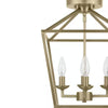 Home Decorators Collection C5596-BB 16.5" Lámpara de Techo Semienrasada Latón Cepillado Estilo Granj | MiOfertas