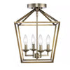 Home Decorators Collection C5596-BB 16.5" Lámpara de Techo Semienrasada Latón Cepillado Estilo Granj | MiOfertas
