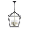 Home Decorators Collection 66201 BK-GD Lámpara de Araña Weyburn 6 Luces Negro/Dorado | MiOfertas