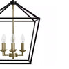 Home Decorators Collection 66201 BK-GD Lámpara de Araña Weyburn 6 Luces Negro/Dorado | MiOfertas