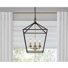 Home Decorators Collection 66201 BK-GD Lámpara de Araña Weyburn 6 Luces Negro/Dorado | MiOfertas