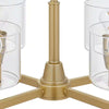 Hampton Bay HDP12069GL Lámpara de Araña Reversible Dorada de 4 Luces | MiOfertas