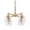 Hampton Bay HDP12069GL Lámpara de Araña Reversible Dorada de 4 Luces | MiOfertas