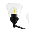 Hampton Bay HB3678-43 32.5" Lámpara de Tocador Negra Mate con 4 Luces | MiOfertas