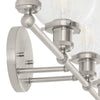 Home Decorators Collection HB2628-SD-35 Lámpara de Baño Evelyn Níquel Cepillado 4 Luces