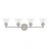 Hampton Bay HB3678-35 Lámpara de Baño Níquel Cepillado 4 Luces