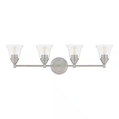 Hampton Bay HB3678-35 Lámpara de Baño Níquel Cepillado 4 Luces