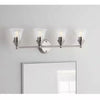 Hampton Bay HB3678-35 Lámpara de Baño Níquel Cepillado 4 Luces