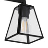 Home Decorators Collection 1029HDCMBDI 24" Lámpara de Tocador Negra Mate 3 Luces