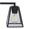 Home Decorators Collection 1029HDCMBDI 24" Lámpara de Tocador Negra Mate 3 Luces