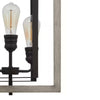Home Decorators Collection 7921HDCGRDI Lámpara Colgante Rectangular Palermo Grove 3 Luces Grafito | MiOfertas