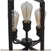 Home Decorators Collection 7921HDCGRDI Lámpara Colgante Rectangular Palermo Grove 3 Luces Grafito | MiOfertas