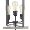 Home Decorators Collection 7921HDCGRDI Lámpara Colgante Rectangular Palermo Grove 3 Luces Grafito | MiOfertas