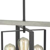 Home Decorators Collection 7921HDCGRDI Lámpara Colgante Rectangular Palermo Grove 3 Luces Grafito | MiOfertas