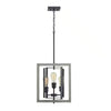 Home Decorators Collection 7921HDCGRDI Lámpara Colgante Rectangular Palermo Grove 3 Luces Grafito | MiOfertas