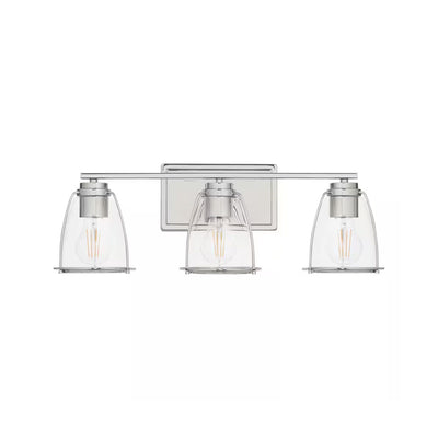 Home Decorators Collection 1027HDCPNDI 24" Lámpara de Tocador Níquel Pulido 3 Luces | MiOfertas
