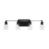 Home Decorators Collection 1026HDCMBDI 34" Lámpara de Tocador Negra Costera 4 Luces | MiOfertas