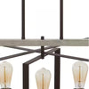 Home Decorators Collection 7922HDCGRDI Lámpara Colgante Rectangular Palermo Grove 5 Luces Grafito | MiOfertas