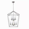 Home Decorators Collection 86201 BN Lámpara Araña Weyburn Níquel Cepillado 8 Luces | MiOfertas