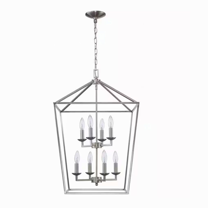 Home Decorators Collection 86201 BN Lámpara Araña Weyburn Níquel Cepillado 8 Luces | MiOfertas