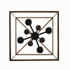 Home Decorators Collection 86201 FW-BK Lámpara Araña Weyburn 8 Luces Negro/Madera | MiOfertas