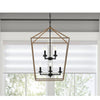 Home Decorators Collection 86201 FW-BK Lámpara Araña Weyburn 8 Luces Negro/Madera | MiOfertas