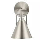 Insdale 1-Light Brushed Nickel Modern Industrial Bathroom Vanity Light - 1006326794