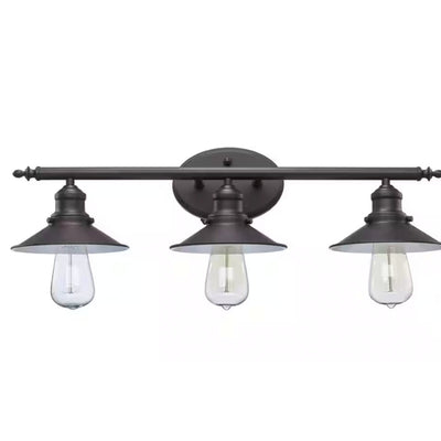 Hampton Bay HD-8003 BZ 25" Lámpara de Tocador Bronce Glenhurst 3 Luces | MiOfertas